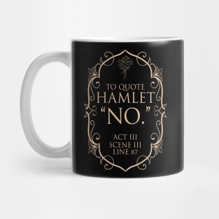 Shakespeare bookish literature poet Mug